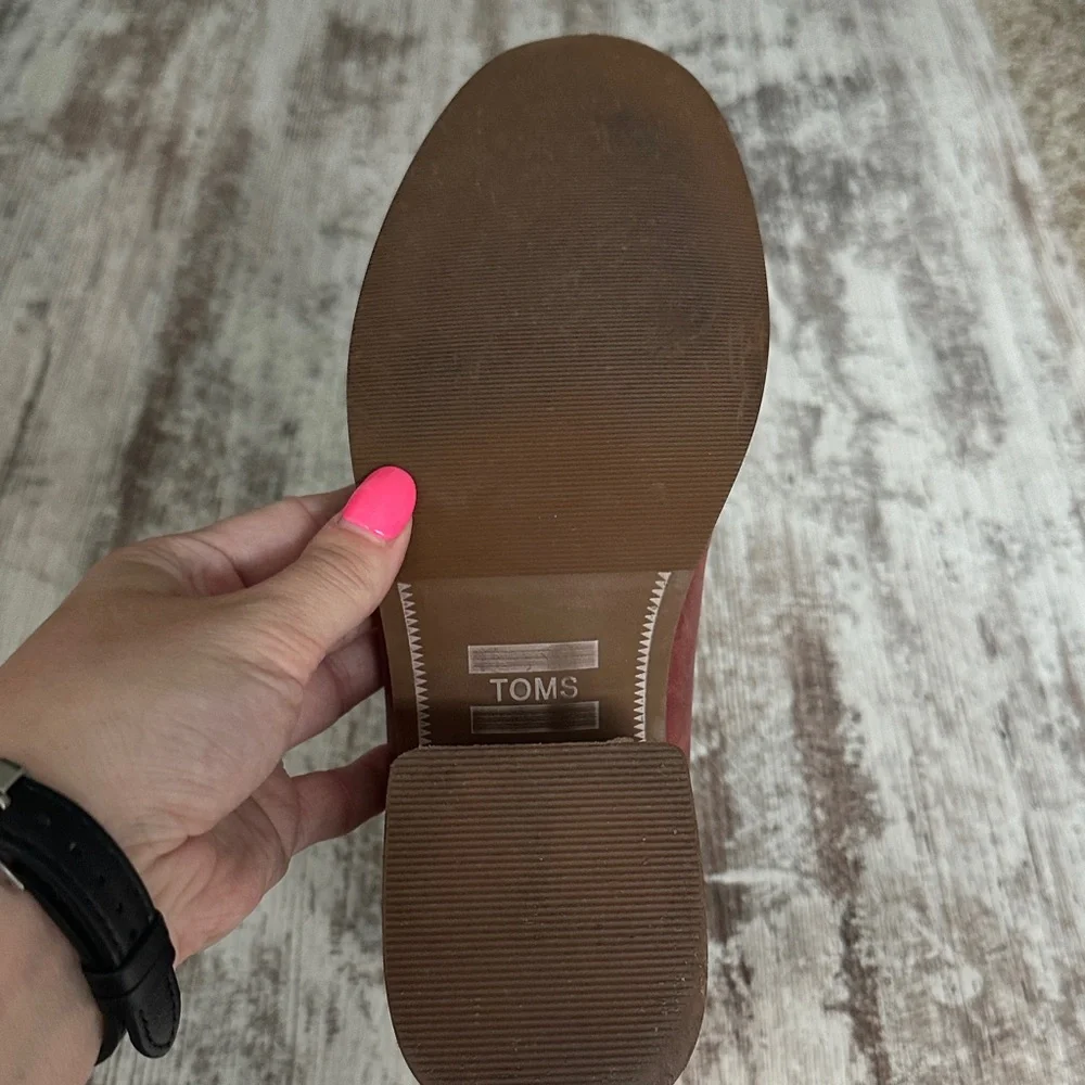 TOMS Esme Burnt Henna Leather Ankle Boots - Picture 9 of 12
